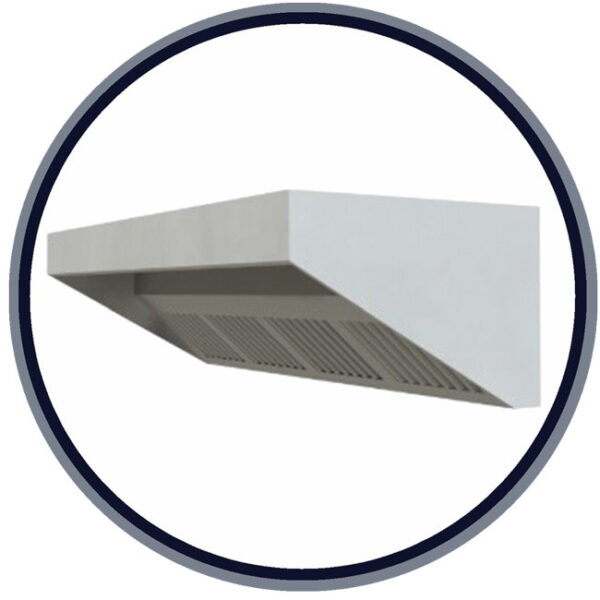 Campana Extractora Snack Baja 1000x1000x450mm - Campanas extractoras snack bajas