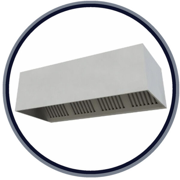Campana Extractora Snack Recta 1000x1000x690mm - Campanas extractoras snack rectas