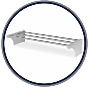 Estante de pared tubo 1000x250mm - Estantes de pared