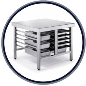 Mesa Horno 1240x850x700mm GN1/1-GN2/1 - Messas para horno