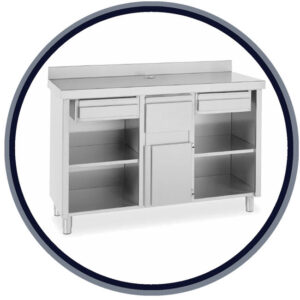 Mueble Cafetero 1000x600x1050mm 1 estante - Muebles cafeteros